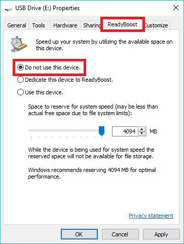 Hướng dẫn cách tăng tốc máy tính Windows 10 bằng USB (3)