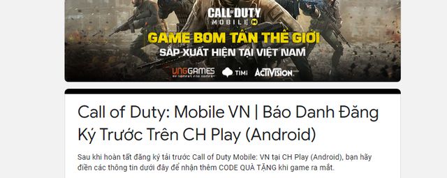 Cách tải và đăng ký Call of Duty Mobile trên Android để nhận quà (4)