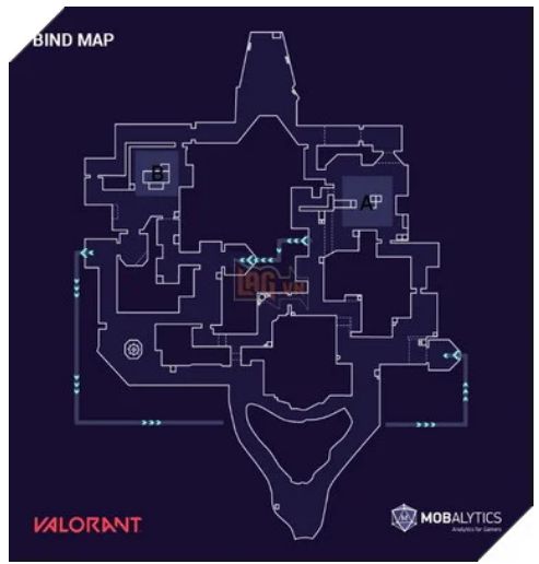 Chi tiết cách chơi map Bind, mẹo chơi bản đồ Bind trong Valorant (3)